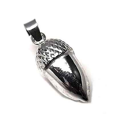 Minoplata Colgante Bellota de Plata de Ley 925 un diseño Original para Hombres y Mujeres