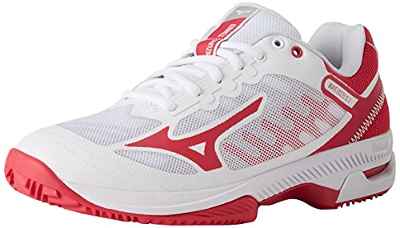 Mizuno Wave Exceed SL 2 CC, Zapatillas de pádel Mujer, White/Rosered/NCloud, 43 EU