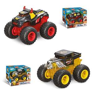 Monster Trucks Hot Wheels BEATZ (Modelos con luz, Sonido y retrocarga, 16 largo x 12 alto)