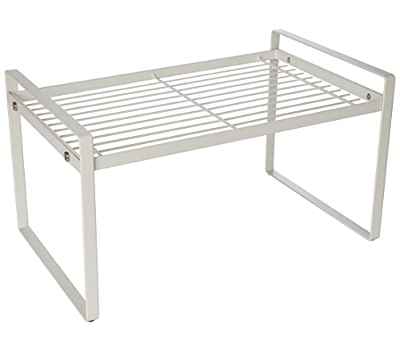 MoonSing Estantes para Armario de Cocina, Adicional Estantería Almacenaje Bajo Fregadero, Soportes de Metal Organizadores para Platos Vajilla Tazas Alimentos