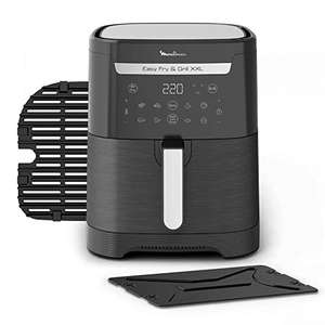 Moulinex Easy Fry XXL 6,5 L EZ8018 Freidora de Aire 2 en 1 Freír o a la Parrilla, con Poco o Sin Aceite, Pantalla táctil, Hasta 8 personas