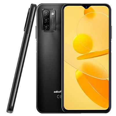 Móvil Libres Ulefone Note 12P, 7700mAh Batería Masiva Dual SIM Smartphone, 6.82'' HD+ 4G Teléfono, 3 Ranuras para Tarjetas, Android 11, 4GB+64GB, 13MP Triple Cámara, Desbloqueo Facial GPS Rojo