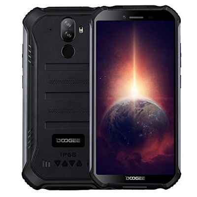 Móvil Resistente DOOGEE S40 Pro 【4GB RAM 64GB ROM】, IP68 Teléfono Libre Antigolpes Android 10, Helio A25 Octa Core, Pantalla Gorilla Glass 5.45 '', Cámara Triple 13MP, WiFi NFC Fingerprint Negro