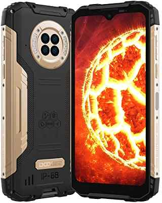 Movil Resistente, DOOGEE S96GT [2023] 8GB+256GB Móvil Todoterreno Android 12, Cámara 48MP Visión Nocturna+ 32 MP Cámara Frontal, Batería 6350mAh Smartphone, Helio G95, 6.22”HD+ IP68 IP69K/NFC/OTG -Oro