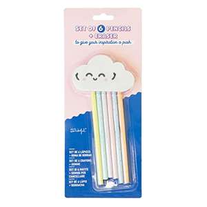 Mr. Wonderful 6 Lápices + Goma De Borrar Para No Dejar De Soñar - Nube