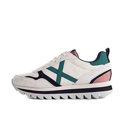 Munich Ripple, Zapatillas Mujer, Blanco, 36 EU