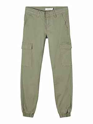 NAME IT NKFSEA TWITHILSES Ancle Cargo Pant Noos Pantalón, Deep Lichen Green, 152 para Niñas