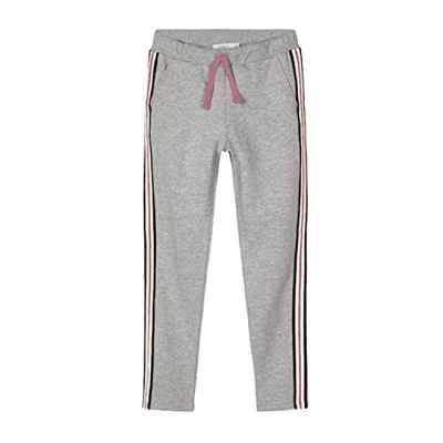 NAME IT Nkfsira BRU Noos-Pantalón de chándal Pantaln, Gris, 134 cm para Niñas