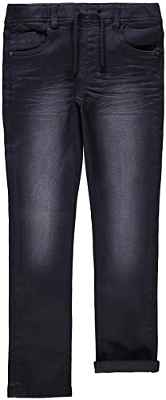 NAME IT Nkmrobin Dnmthayers 7452 Swe Pant Noos Pantaln Deportivo, Black Denim, 122 cm para Niños