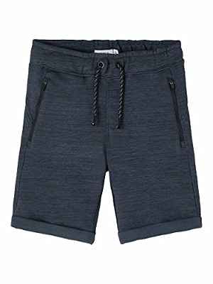NAME IT Nkmscottt Swe UNB Noos-Pantalones Cortos Largos, Azul Oscuro (Dark Sapphire), 134 cm para Niños