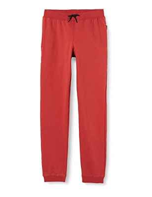 NAME IT Nkmsweat Pant BRU Noos Pantalón Deportivo, Rojo (Aceite de Chili), 122 cm para Niños
