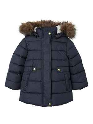NAME IT Nmfmerethe Jacket2 Glitter Noos Chaqueta, Azul Oscuro (Dark Sapphire), 110 cm para Niñas