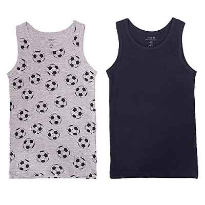 Name IT NOS Nkmtank - Juego de 2 Piezas para niños (2 Unidades), Color Gris, Gris, 158 cm-164 cm