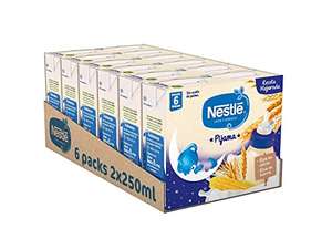 Nestlé Leche y Cereales Pijama - Alimento Para bebés - Paquete de 6x2 unidades de 250ml