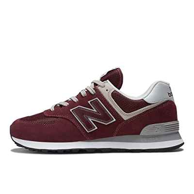 New Balance NB 574, Sneakers Hombre, Rojo (Burgundy EVM), 43 EU