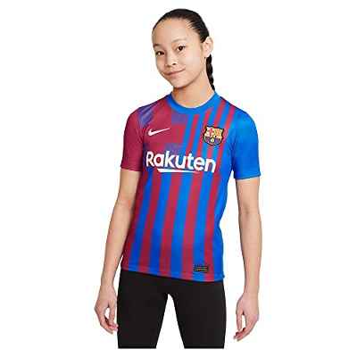 Nike - Barcelona FC Temporada 2021/22 Camiseta Primera Equipación Equipación de Juego, M, Unisex