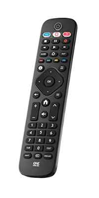 One For All - Mando a Distancia de reemplazo para Televisores Philips – Control Remoto Universal para Todo Tipo de TVs de la Marca Philips - Negro - URC4913