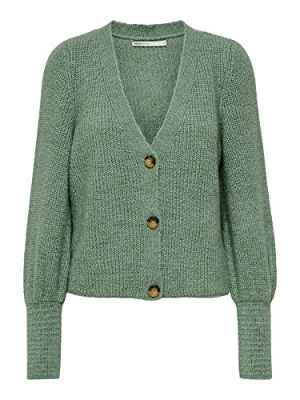 Only ONLCLARE L/S Cardigan KNT Noos Suter crdigan, Granite Green/Detail:w. Melange, M para Mujer