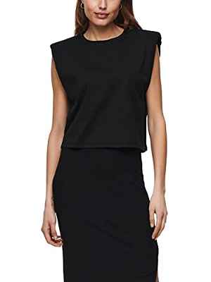 Only ONLJEN Life S/L SHOULDERPAD Top JRS Camiseta sin Mangas, Negro, Mujer