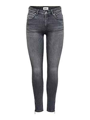 Only Onlkendell Life RG SK ANK Tai862 Noos Pantalones, Medium Grey Denim, 27W x 30L para Mujer