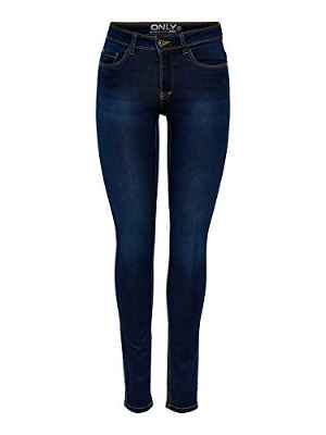 Only Onlultimate King Reg Jeans Cry200 Vaqueros, Dark Blue Denim, M / 34L para Mujer