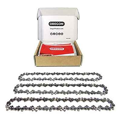 Oregon Pack de 3 Cadenas de Motosierra 3/8" LP para Espadas de 40cm -56 Eslabones, 1.3mm - Cadena de bajo retroceso compatible con Einhell, McCulloch, Black & Decker y muchas más