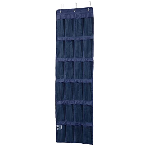 Organizador para puerta, con 24 compartimientos, color azul 