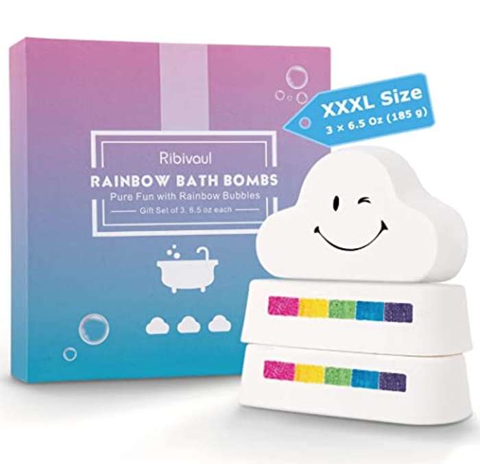 Pack 3 bombas de baño arcoíris XXXL