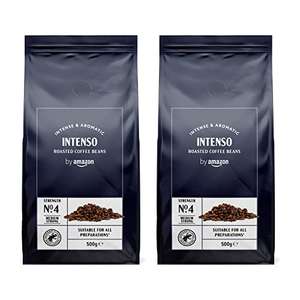 Pack Café en grano, Caffè Intenso, tueste claro, 1 kg (2 paquete de 500g)