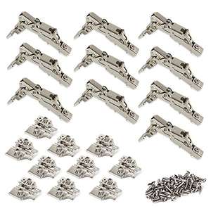 Pack de 10 bisagras de cazoleta Ø35mm 165° cierre suave
