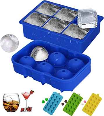 Pack de 5 cubiteras de silicona Flamen