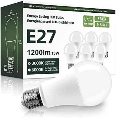 Pack de 6 Bombillas LED E27