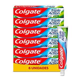 Pack de 6 Uds x 75ml - Colgate Triple Acción: Pasta de Dientes con Flúor para una Sonrisa Radiante