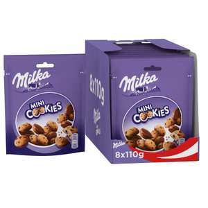 Pack de 8 Mini Cookies con Pepitas de Chocolate con Leche de los Alpes 110g