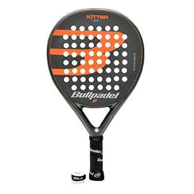 PADEL NUESTRO | Pala de Padel Kitter + Overgrip Incluido | Pala de Padel Fabricada en Fibra de Carbono y de Vidrio - Raqueta de Pádel para Hombre de Nivel Intermedio