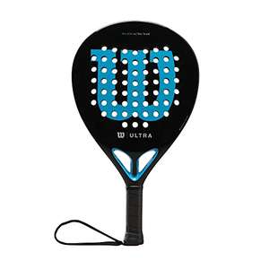 Pala pádel Ultra Team V2, fibra de vidrio/EVA, 366 g, negro/azul, WR067011U2