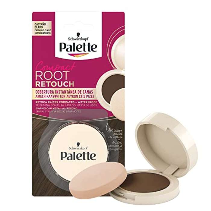 Palette Retoca Raíces polvo compacto – Castaño Claro