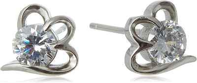 Pendientes Corazón con circonitas