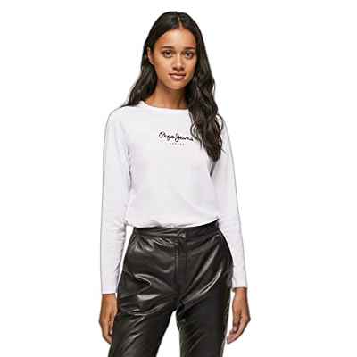 Pepe Jeans Camila L/S Camisetas, Blanco (White), M para Mujer