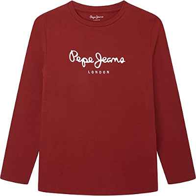 Pepe Jeans New Herman N Camisetas, 286burnt Red, 8 Years Niño