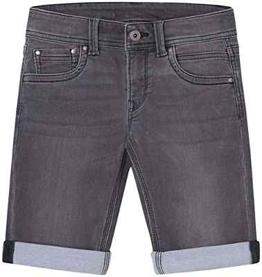 Pepe Jeans Niños Tracker Short Pantalones cortos, Negro (Denim-XR3), 12 Años