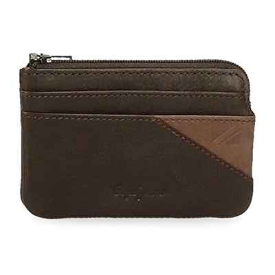 Pepe Jeans Striking Monedero Marrón 11x7x1,5 cms Piel