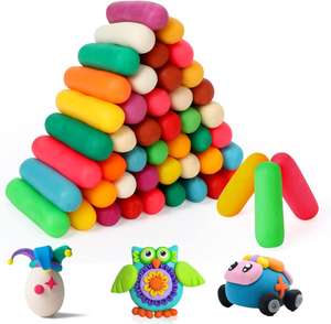 PHILODOGS Play-Masa Playdough, paquete de 48 plastilinas no tóxicas, mini plastilina para niños de 2, 4, 6, 8, 10, 12 años y más