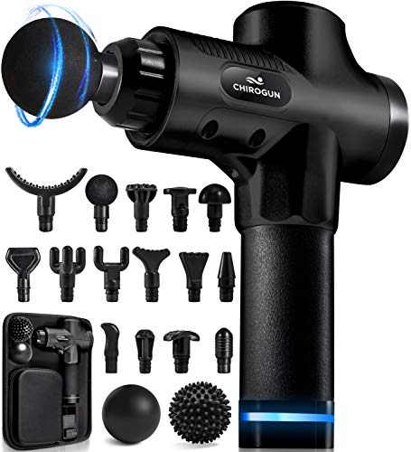 Pistola de masaje muscular con accesorios 