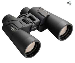 Prismáticos Olympus 10x50 S con correa, funda y 15 años de garantía. Imágenes claras, campo de visión gran angular