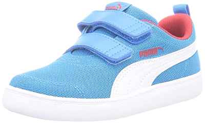 PUMA COURTFLEX V2 Mesh V PS, Zapatillas, Ocean Dive White, 31 EU