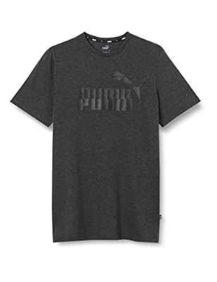 PUMA ESS tee Camiseta, Hombre, Dark Gray Heather, M