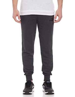 PUMA Essentials Logo Pantaln Deportivo, Hombre, Gris Oscuro, L