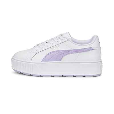 PUMA Karmen Large, Zapatillas Mujer, White Vivid Violet Silver, 38 EU