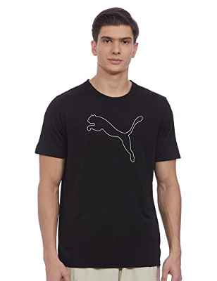 PUMA Performance Cat tee M Camiseta, Hombre, Black, S